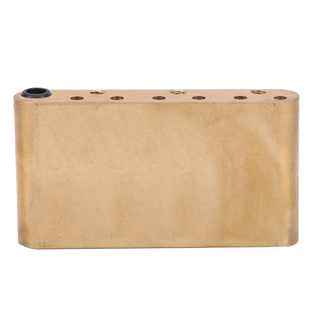 Brass Bridge Block Single Rock for FenderSQCV Guitar Accessories 74mm with Tube
