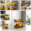 Metal Fruit Basket Bowl Detachable Vegetable Holder Organizer Vegetable Bread Basket  Countertop
