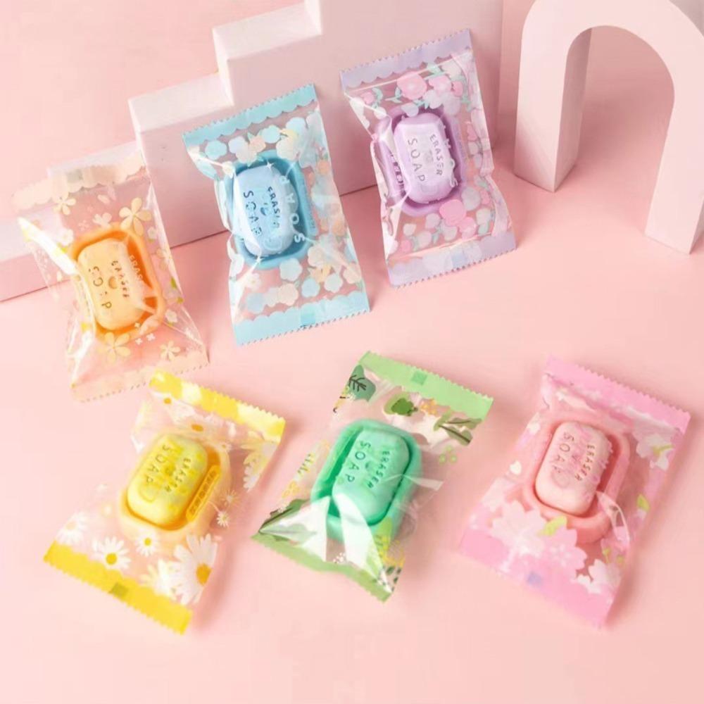 

Ластик TPR для начальной школы. Нетоксичный ластик без запаха. Практичный маленький ластик в форме мыла. Color Random