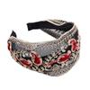 Cloth Wide Edge Korean Style Headband Headdress Female Hair Hoop Lace Embroidered Headband