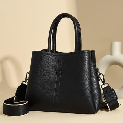 Small Bag New Large Capacity Simple Single Shoulder Crossbody Middle Aged Women's Bag Fashionable and Elegant Handbag