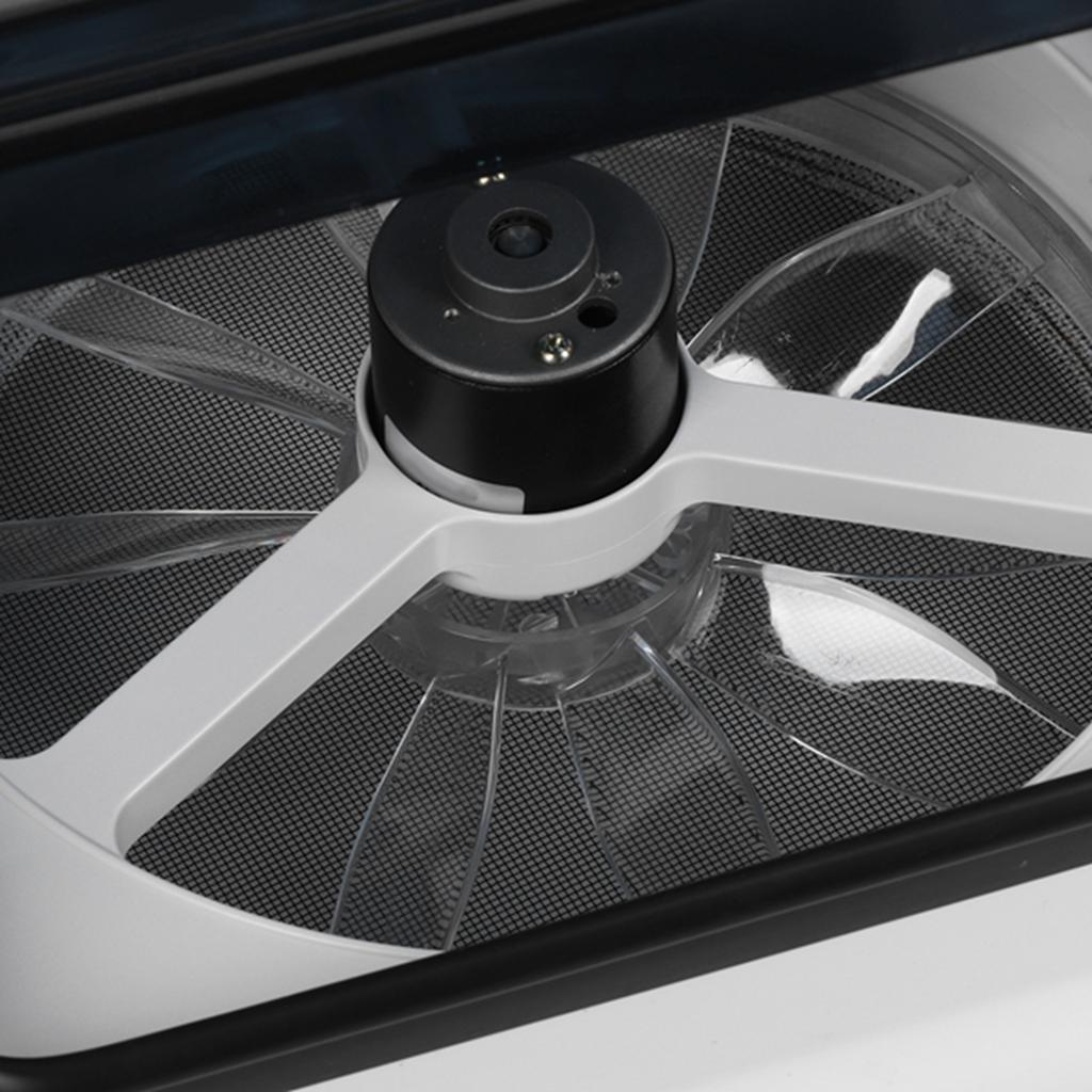 12V Manual Control Vents Fan Ceiling 2‑Way Air Ventilation with LED Light for RV Caravan Bus 11 X 11