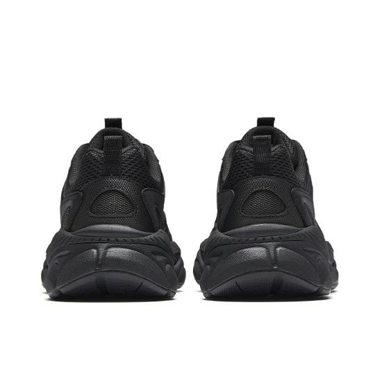 Anta Little Millennium Fabric Synthetic Leather Retro Running Trend Low-Top Lifestyle Casual Shoes Women Sneakers Basic-Black 122618818-4