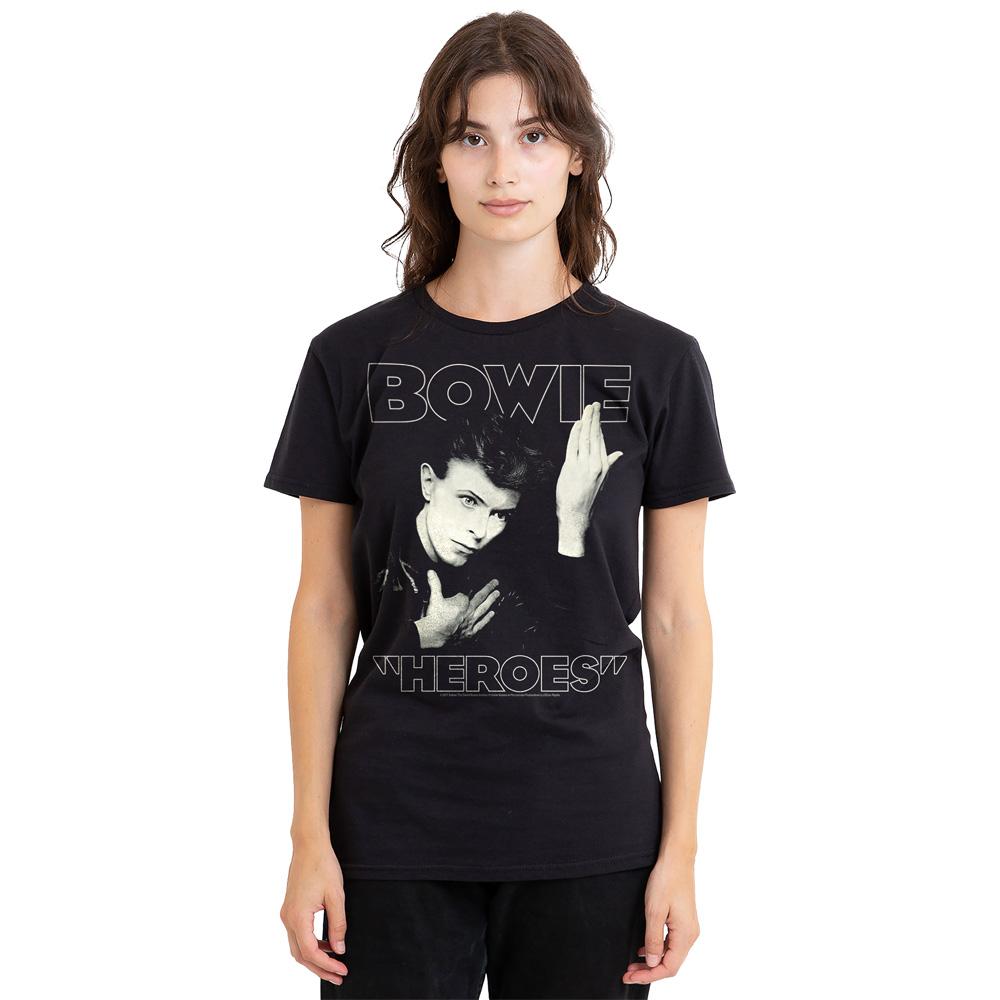 David Bowie Unisex Adult Heroes Cover T-Shirt