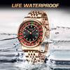 Luxury Mens Watches Roulette Game Dial Fashion Mens Watch Waterproof Luminous Quartz Wristwatches