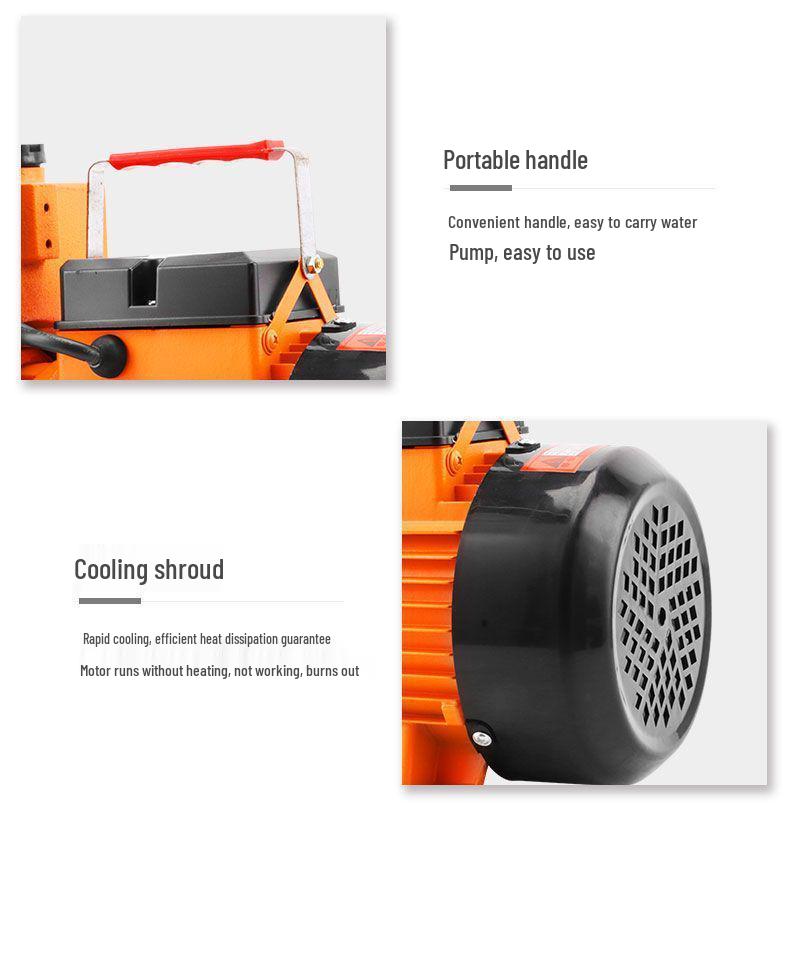 220V Self-Priming ZDK Agricultural Centrifugal Pump for Sewage and Clean Water, Large Flow