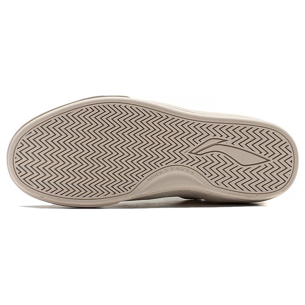 New LiNing Skategeneral Anti Slip Wear Resistant Low Top Skateboard Shoes Women's Champagne White AEPSA50-7