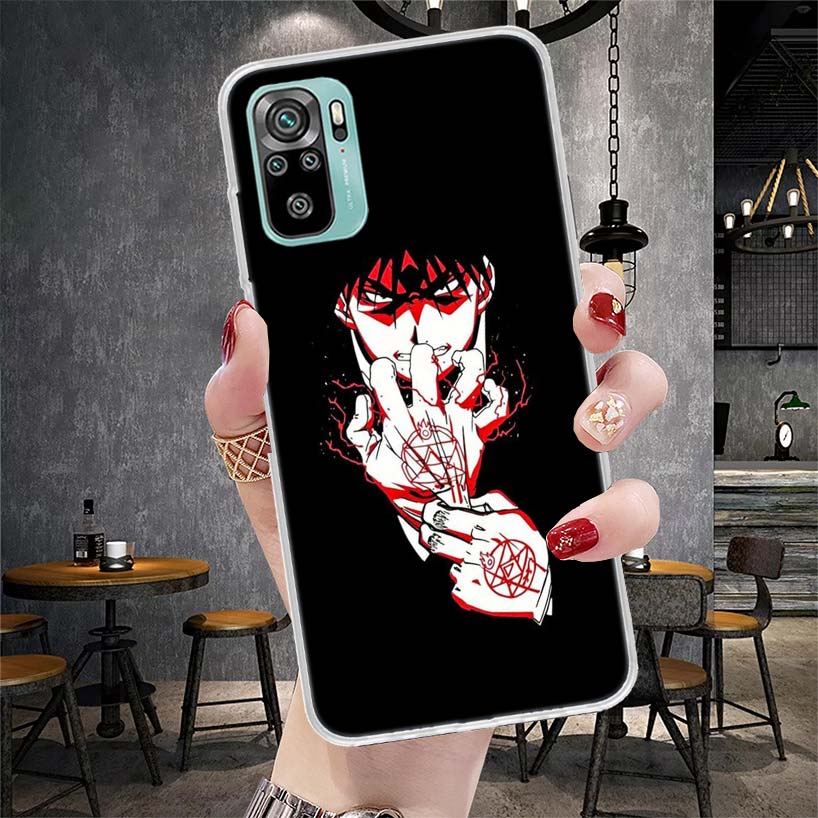 Fullmetal Alchemist Anime Soft Phone Case For Xiaomi Redmi Note 15 14 14S 13 12 Pro Plus 12S 11 11S 11E 10 10S 11T 5G Fundas Coq