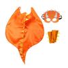 Halloween Kids' Dinosaur Costume Set with Cape and Makeup Props