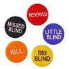 5Pcs Dealer Poker Button Big Poker Buttons Missed Blind Button Poker Button Dealer Button Button Poker Chip Boat Button