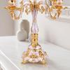 Five-Arm Candelabra Elegant Zinc Alloy Candlestick with Four Feet