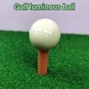 3/5Pcs Reusable Fluorescent Golf Balls  Bright Night Luminously Golf Balls Portable Glow Golf Balls for Training Hitting