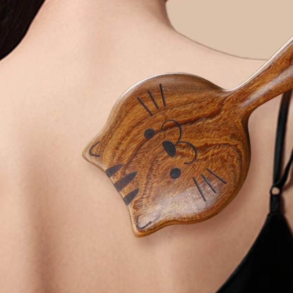 Head Scalp Meridian Comb Sandalwood Scalp Massage Comb Multifunction Insert Teeth Wooden Massage Comb 28 Coarse Toothed Head