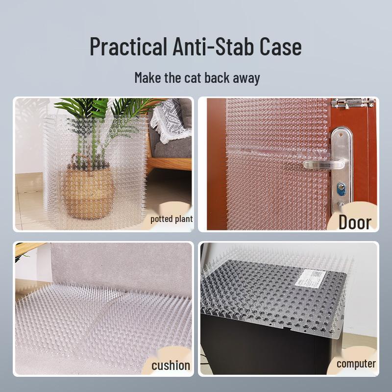 Anti-Cat Spike Mat: Pet Bed Protector & Repellent Barrier