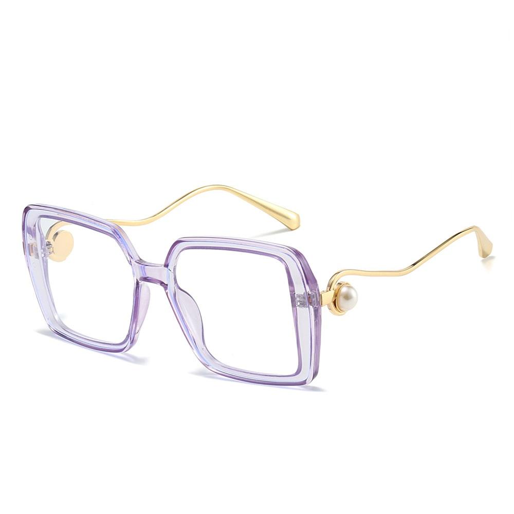 Fashion Oversized Sunglasses Women Sun Glasses Metal Female Vintage Square Eyewear Metal Black Ladies Brand Designer