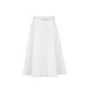 Veromoda Women's Cotton Blend A-Line Long Skirt with Detachable Belt