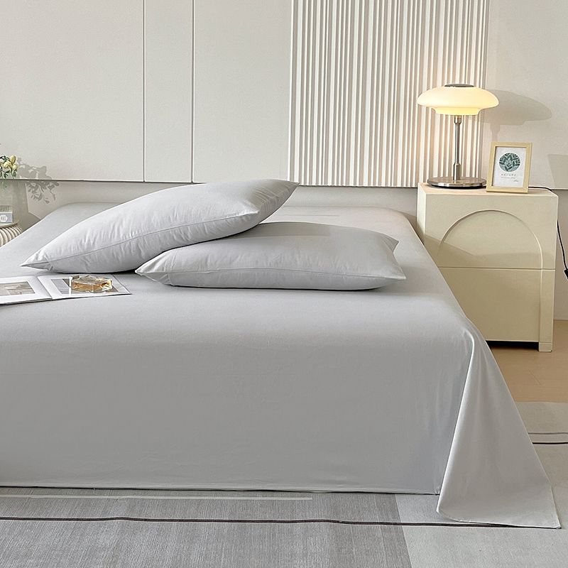 Bed Sheet Ins Style Thickened Solid Color Machine Washable Bedding