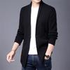 Men's Spring & Autumn Knit Cardigan Jacket - Single-Button Business Casual Top