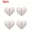 Self Adhesive Silicone Heart Shaped Cable Organizer 4PCS USB Charging Wire Winder Desk Clip Holder Home Office Wire Holder Clip