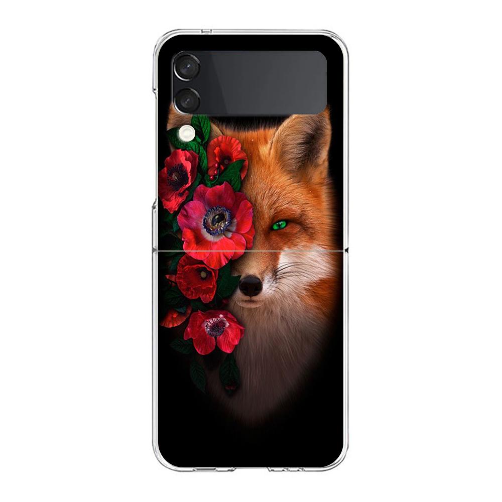 

Милый подарочный прозрачный чехол для телефона Red Fox для Samsung Galaxy Z Flip 4, тонкий прозрачный прочный чехол для Galaxy Z Flip 3 5G Z Flip3 5G