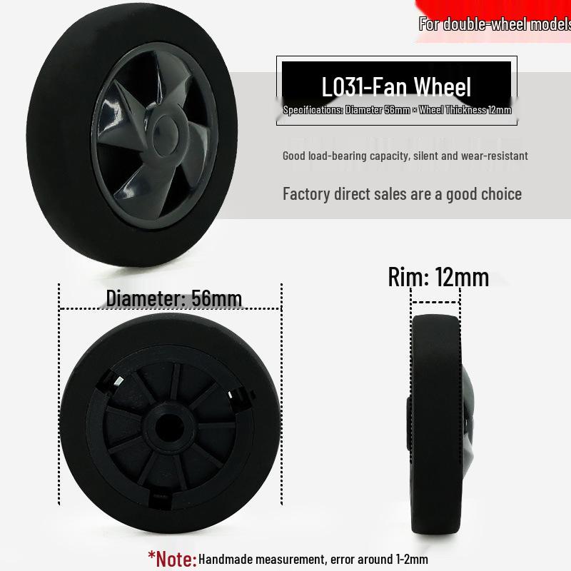 Universal Telescopic Luggage Wheels & Leather Case Replacement Rollers with Password Lock.