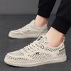 Summer hollow board shoes men's big net casual men's shoes breathable mesh shoes men's student tide shoes 2024 new models