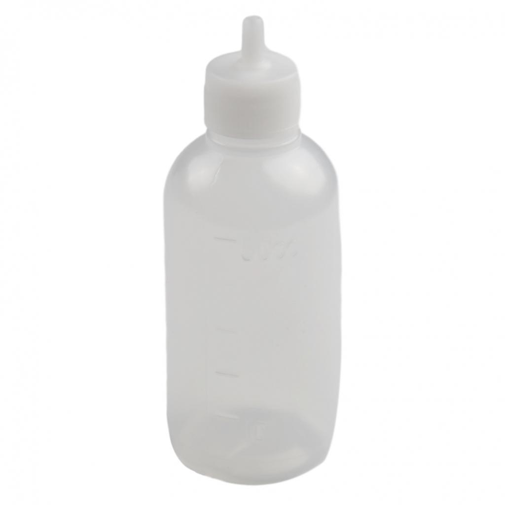 5pcs Small Squeeze Bottles Condiment Dispenser Ketchup Mustard Sauce-Vinegar