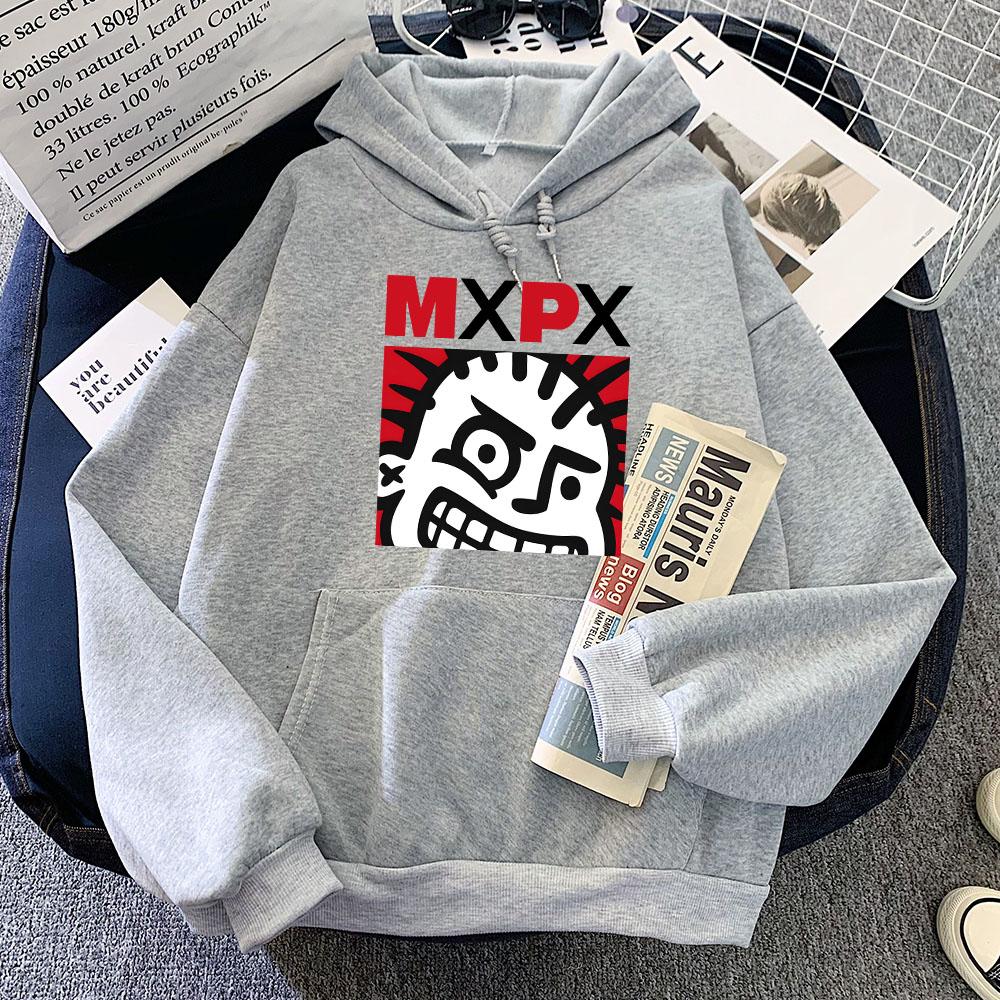 

Hip Hop Streetwear Punk Band MxPx Graphic Hoodies Women Clothing Winter Fleece Long Sleeve Hooded Pullovers Gothic Rock Hoodie 3XL