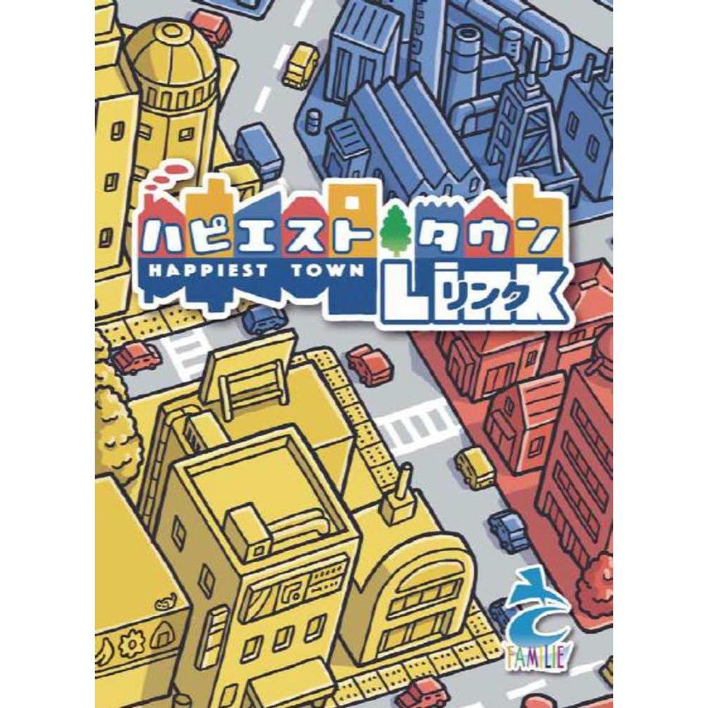 Sato Familie Happiest Town Link Board Game Tabletop Card Puzzle Game for 2-4 Players Aged 10 and Up 20-Min Playtime