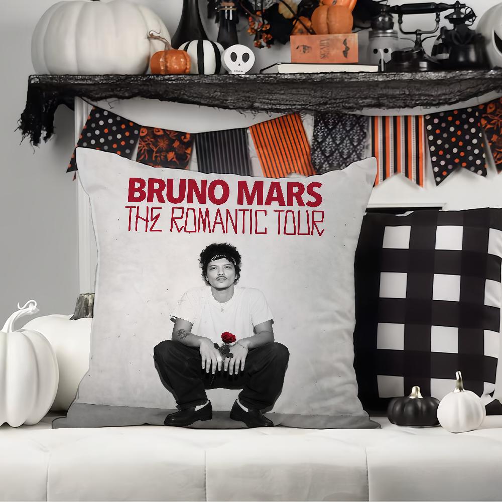 American Singer B-Bruno M-Mars Pillow Case Office Cushions Suitable For Sofa Car Bedroom Decorative Cushion Cover
