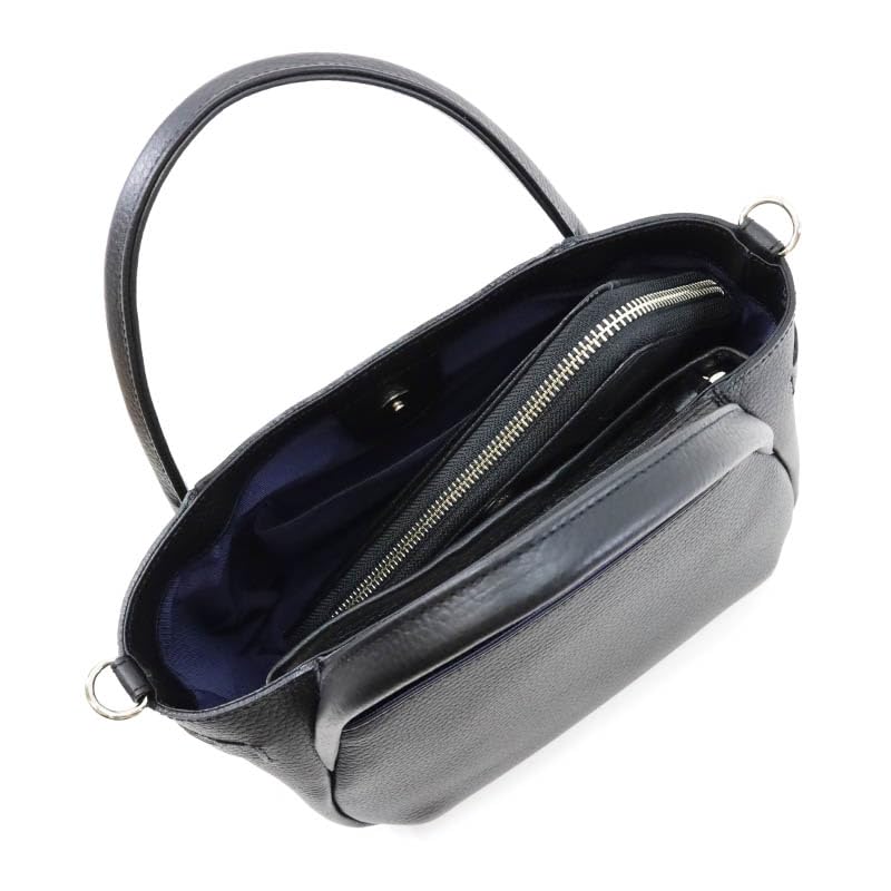 Nina Nina Ricci Handbag Venus Bag Black 2-Way 30-0259 Women's