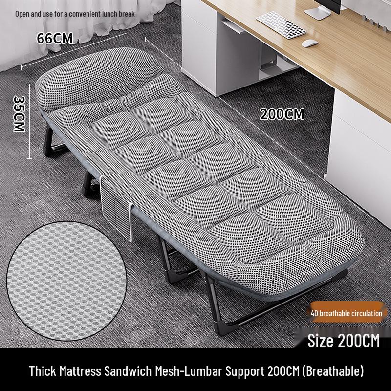 Portable Single Folding Nap Cot and Recliner for Office or Home Use