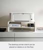 Yamazaki Printer Storage W48 x D37 x Tower 4348 Two-Way Rack, White, Approx. H19cm,