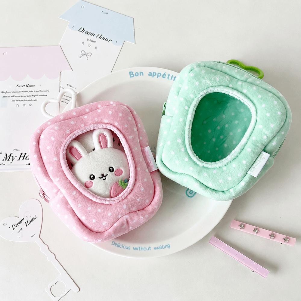 Polka Dot Doll Display Bag Plush Plush Doll Protective Pouch INS Mini Ita Bag