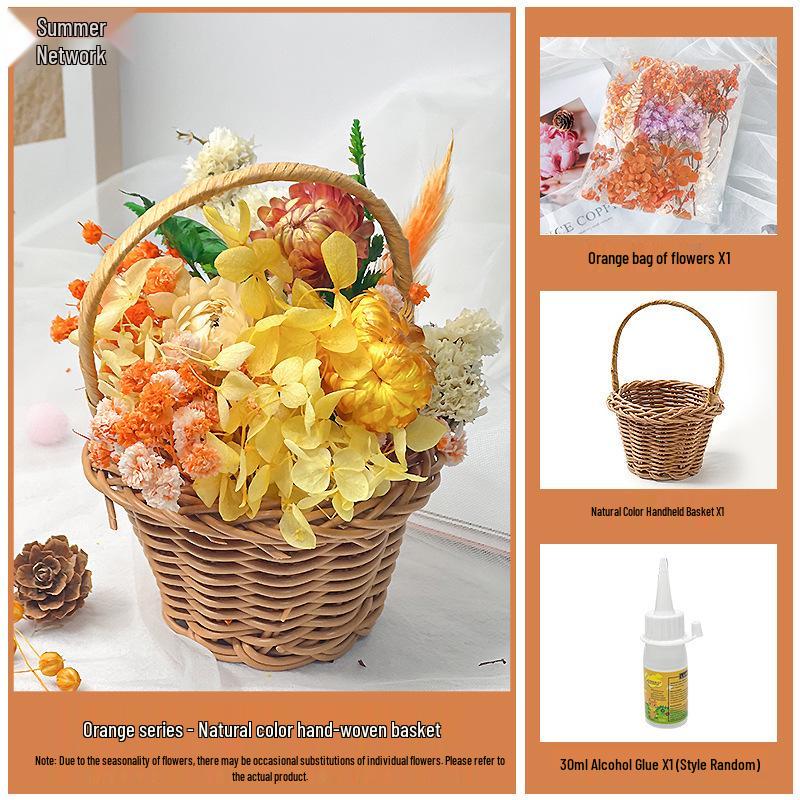 Back-to-School Gift: DIY Eternal Flower Mini Basket Ornament for Team Building & Decoration