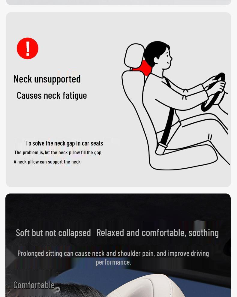 Geely Car Compatible Headrests & Lumbar Supports: Xingyue L, Xingrui, Binyue Cool, Boyue I, Emgrand