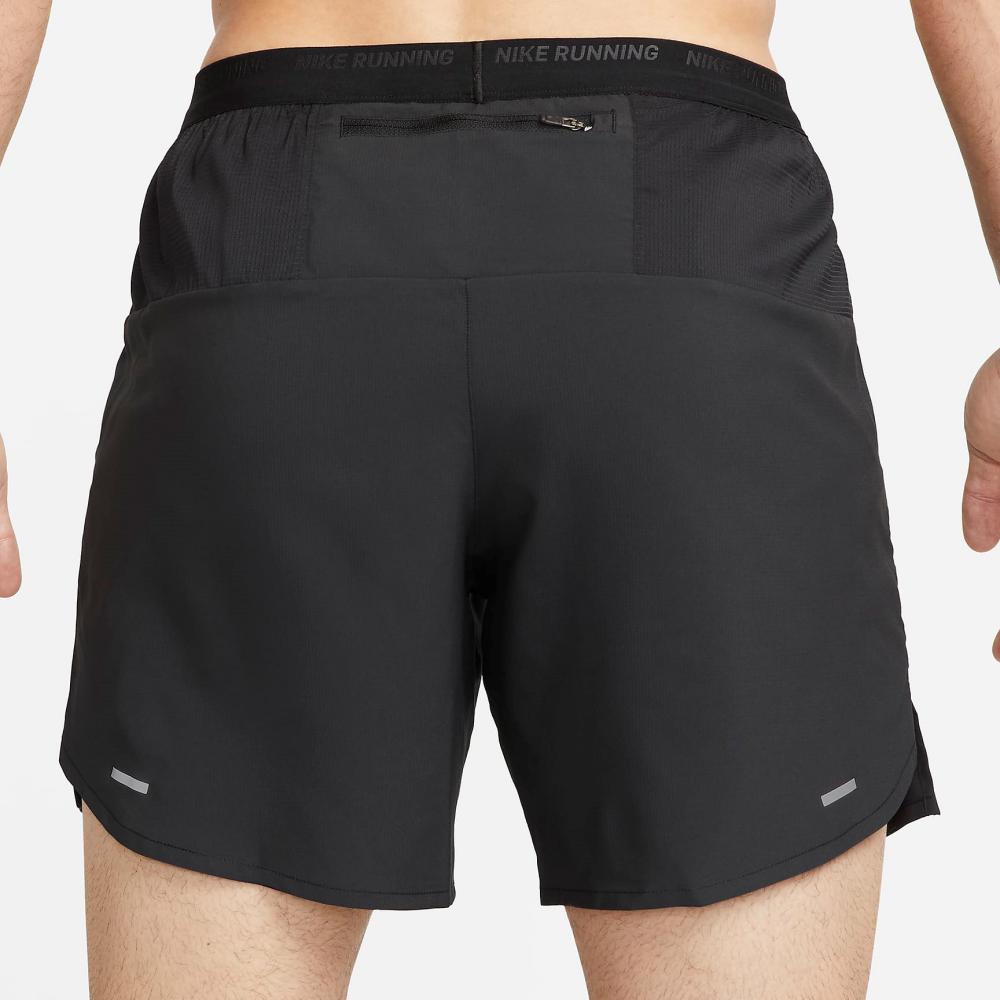 Nike Solid Color Brand Logo Split Hem Drawstring Shorts Men Shorts Black DM4761-010