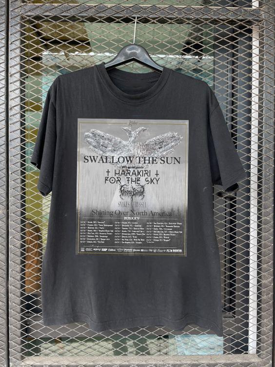 Swallow The Sun Shining Over North America Tour 2025 T Shirt  Unisex T-Shirt S