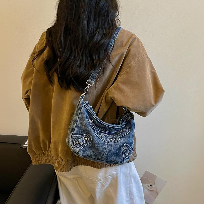 Denim Tasche Damen Schulter Umhängetasche Handytasche