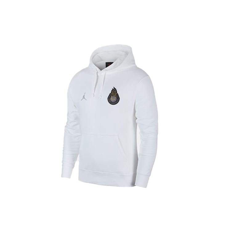 Jordan Sweatshirts Men's White Hooded Moderate Regular CJ9093-100
