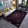 Mystical Starry Sky Rug with Cosmic Patterns Suitable for Use As an Anti-slip Game Mat for Living Room and Bedroom Sofas