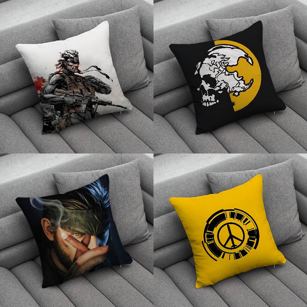 MMetal Gear SSolid Creative patterned pillowcases for interior decoration office living room home