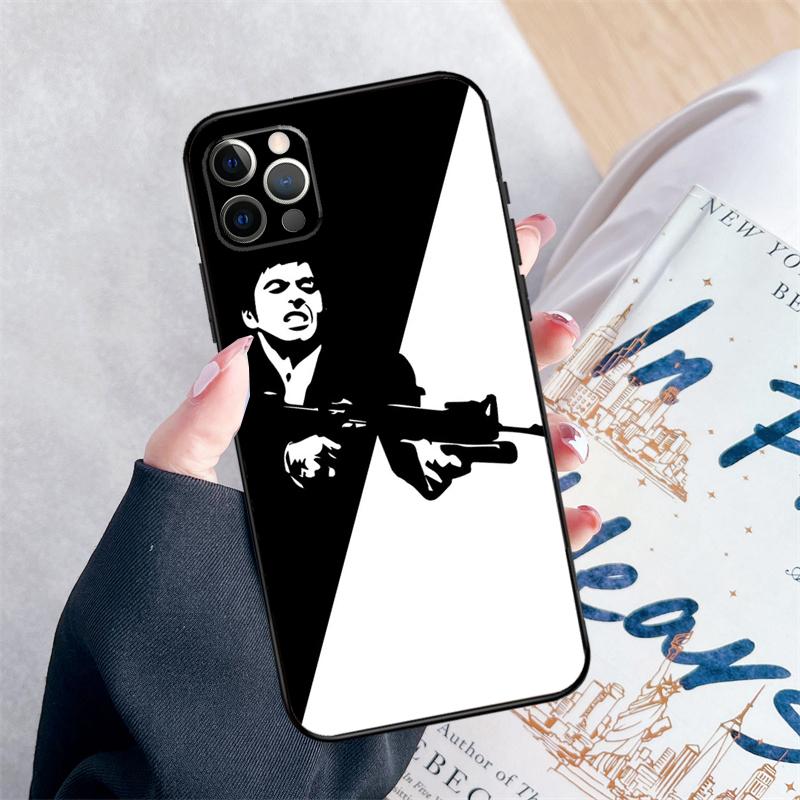 Scarface 1983 Movie Phone Case For iPhone 15 16 Pro Max 11 12 13 Mini 14 Pro Max XR 15 16 Plus 16e Cover Coque