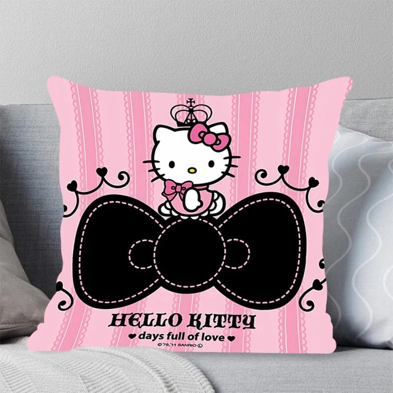 Sell Well New Square Pillow Bedroom Pillow Cover Sofa Living Room Office Leisure Cushion Hello Kitty Pillowcase Home Decor 45x45