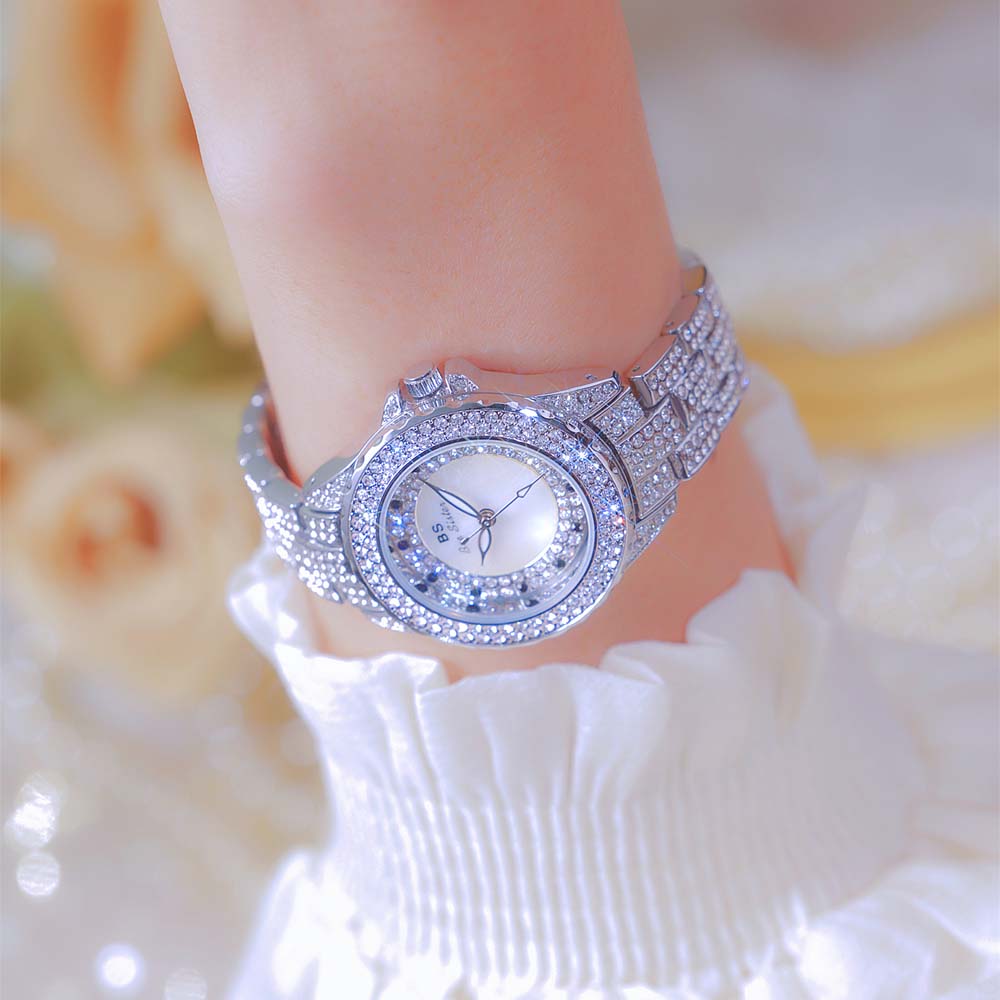 Designer Quartz Watches Luxury Diamond Woman Gold Silver Watch Waterproof Elegant Dress Style Ladies Gifts