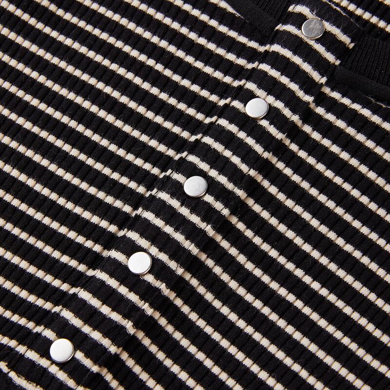 PEACEBIRD Women's Summer Sleeveless Striped Knit Maxi Dress