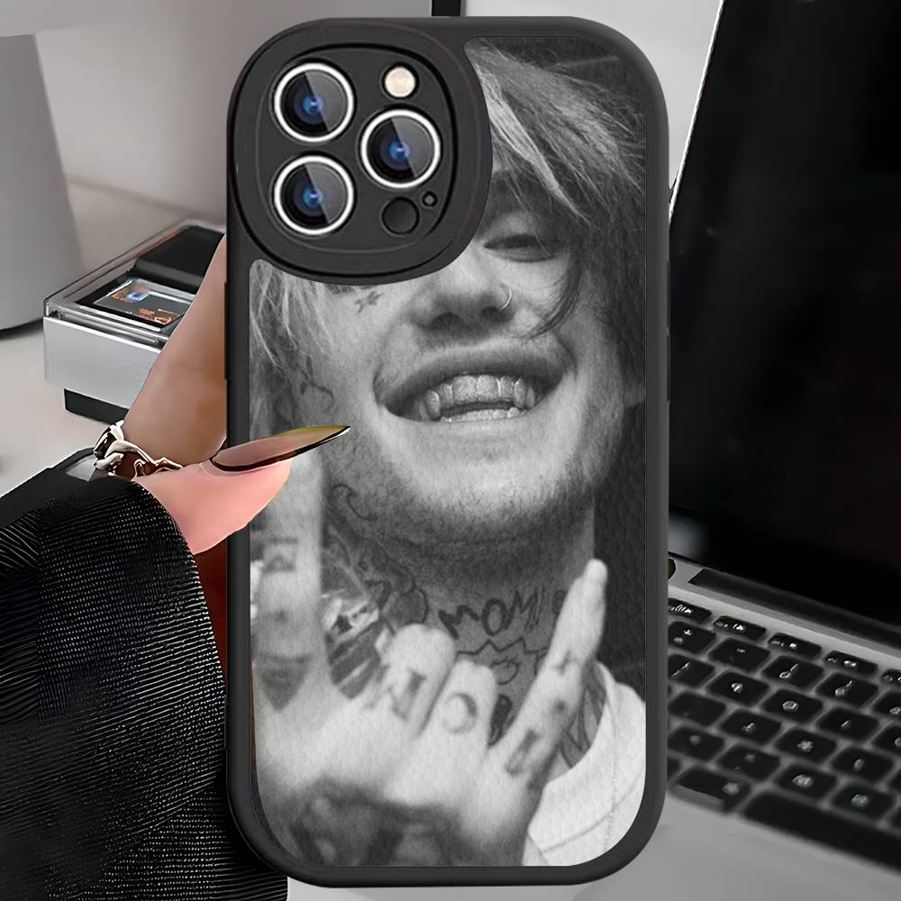 Emo Rapper Lil Peep Phone Case For IPhone 16 15 14 11 12 13 Pro Max Plus Back Leather Shell