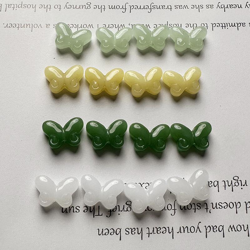 10pcs/Lot Mixed Butterfly Lampwork Beads Glass Glaze Beads For Jewelry Making Findings DIY Bracelet Earring Hairpin Accessories