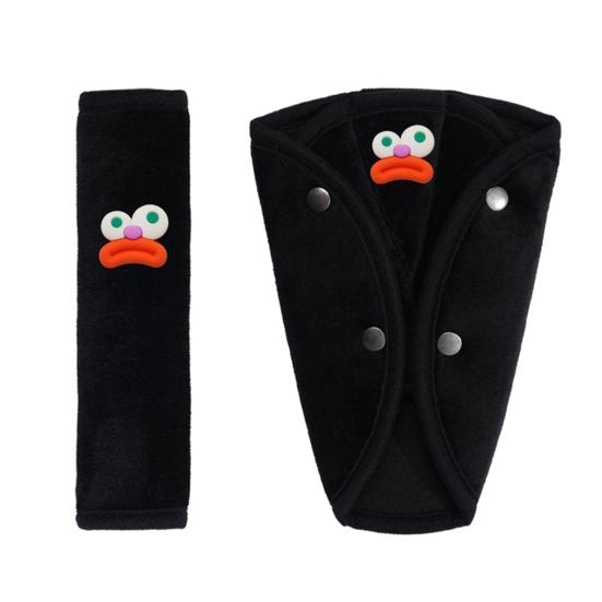 Yousheng 1/2Pcs Car Seat Belt Cover Shoulder Protection Machine Washable Easy to Install Universal Fit Cartoon Seatbelt Covers for Kids