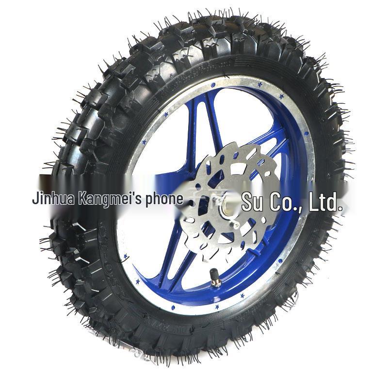 Motorcycle Scooter Tire & Wheel Set for CRF50 XR50 PW50, Includes Brake Disc & Sprocket